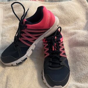 Reebok Women's Navy and Pink Athletic Shoes